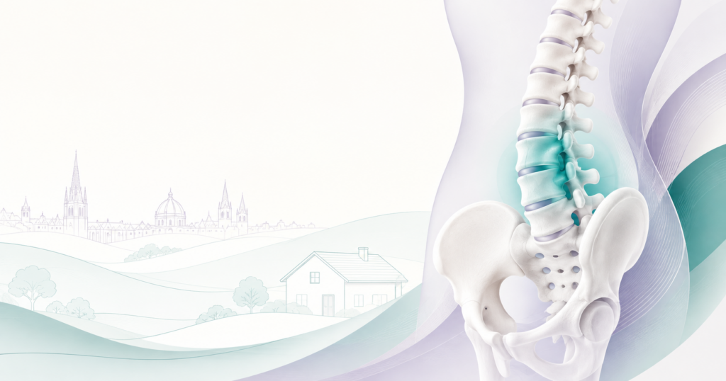 Lower back pain can affect your work, sleep, mobility and everyday life. Nichola Wilding provides personalised physiotherapy in the comfort of your home, helping people across Oxford, Eynsham and West Oxfordshire understand their symptoms, improve movement and return safely to their normal activities.